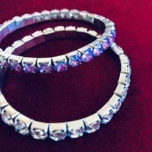 Crystal Stretch Bracelets (pair)